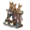 Clayre & Eef Figurine Rabbit 14x9x13 cm Brown Polyresin