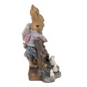 Clayre & Eef Figur Kaninchen 14x9x13 cm Braun Polyresin