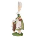 Clayre & Eef Figurine Rabbit 10x7x25 cm Green Polyresin