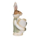 Clayre & Eef Figur Kaninchen 16x13x30 cm Beige Polyresin