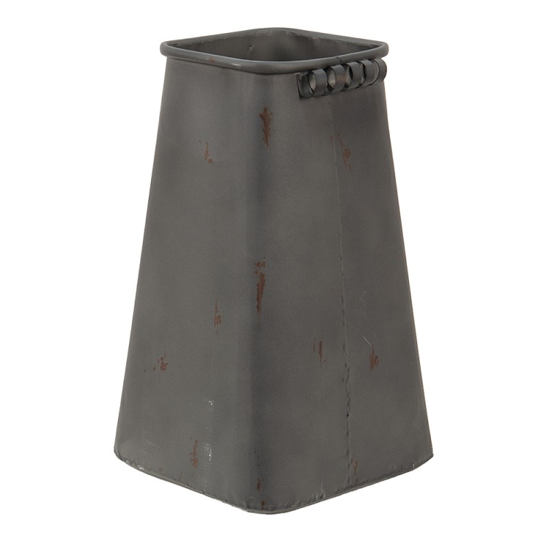 Clayre & Eef Vase 20x20x36 cm Grau Metall