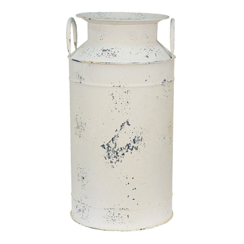 Clayre & Eef Pot à lait de décoration Ø 28x53 cm Beige Fer Rond