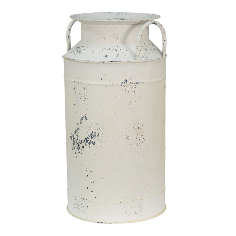 Clayre & Eef Pot à lait de décoration Ø 28x53 cm Beige Fer Rond