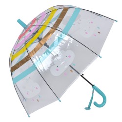 Juleeze Kinderparaplu  Ø 65x65 cm Blauw Kunststof Wolken