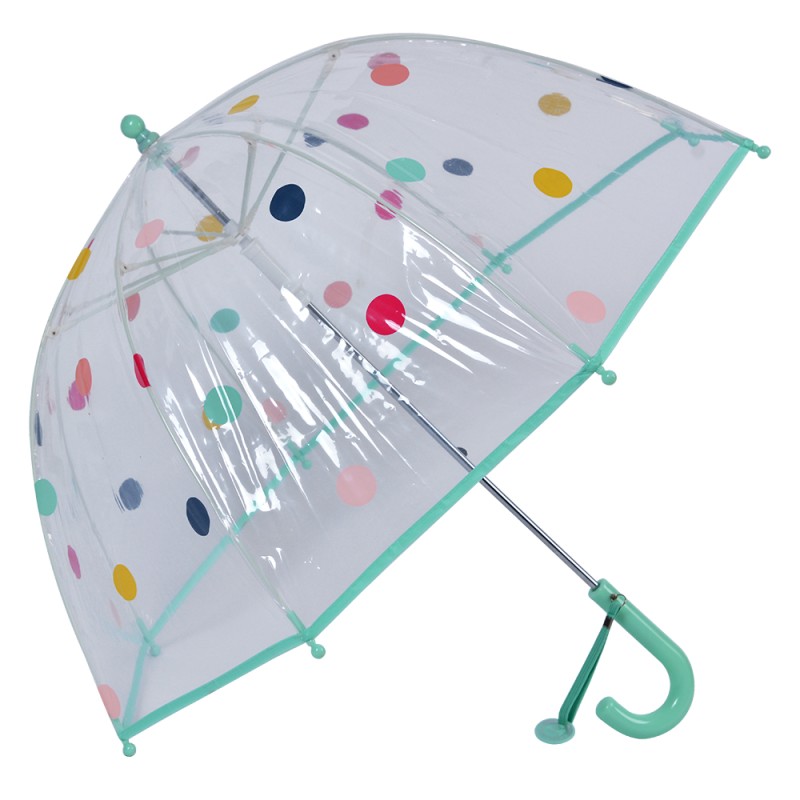 Juleeze Children's umbrella Ø 65x65 cm Green Plastic Dots