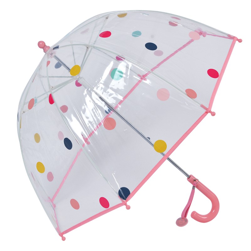 Juleeze Kinderregenschirm Ø 65x65 cm Rosa Kunststoff Punkte