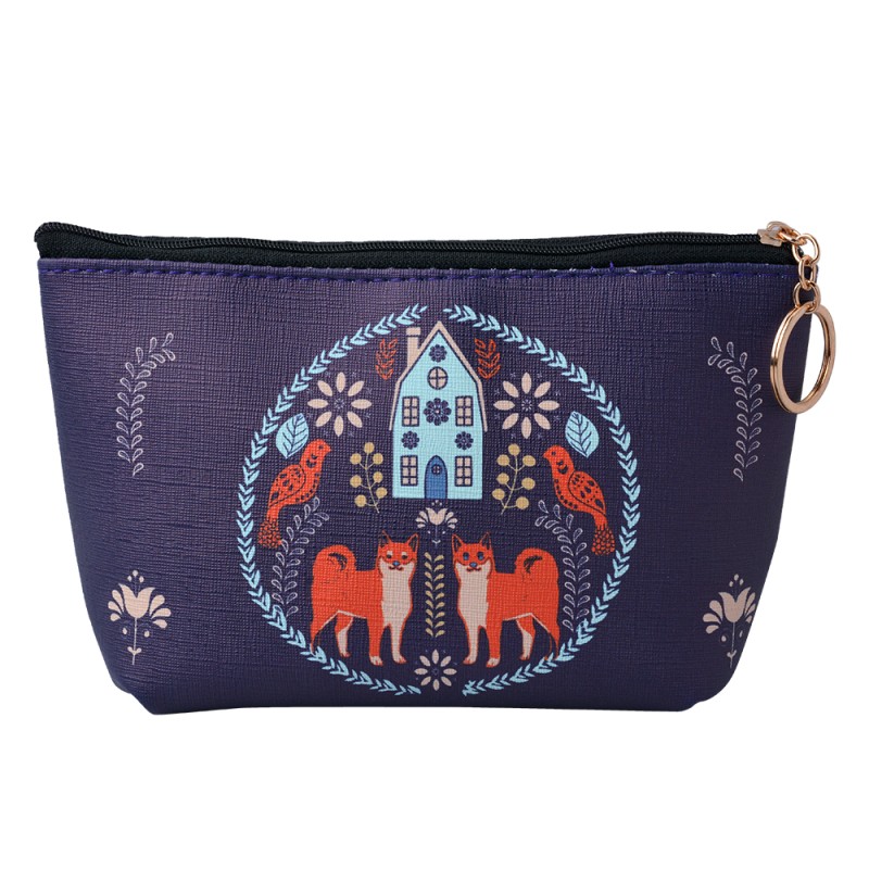 Juleeze Damenkulturtasche 21x12 cm Violett Kunststoff Füchse