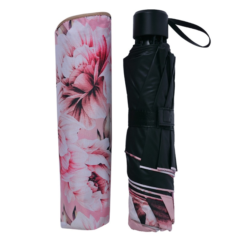 Juleeze Erwachsenen-Regenschirm Ø 95 cm Rosa Polyester Blumen