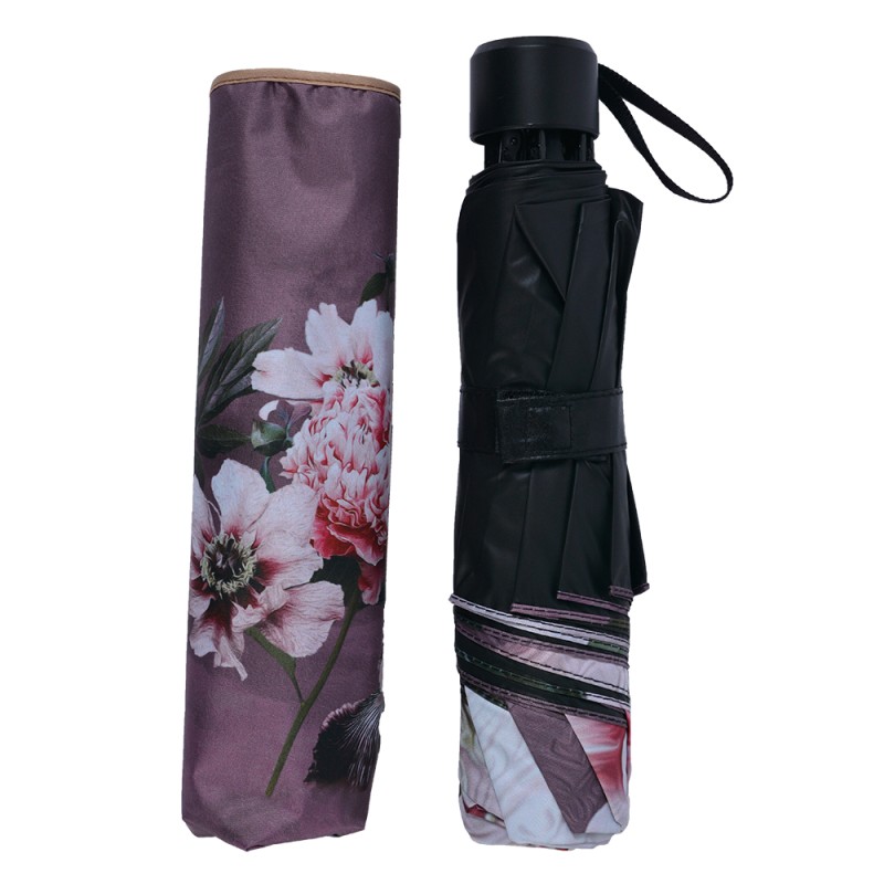 Juleeze Parapluie pour adultes Ø 95 cm Rose Polyester Fleurs