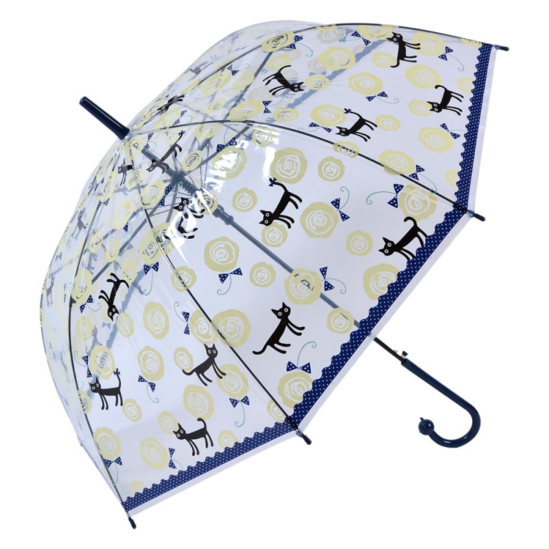 Juleeze Paraplu Volwassenen  Ø 60 cm Blauw Kunststof Katten