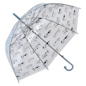 Juleeze Parapluie pour adultes Ø 60 cm Bleu Plastique Chats