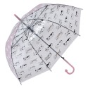 Juleeze Erwachsenen-Regenschirm Ø 60 cm Rosa Kunststoff Katzen