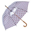 Juleeze Parapluie pour adultes Ø 60 cm Marron Plastique Chiens