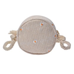 Juleeze Sac à main pour femmes Ø 15 cm Beige Polyester