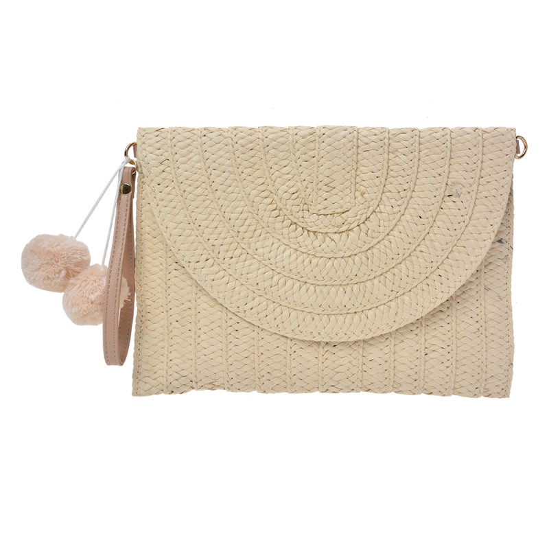 Juleeze Damenhandtasche 27x20 cm Beige Polyester