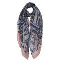 Juleeze Printed Scarf 80x180 cm Pink Synthetic