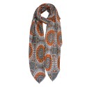 Juleeze Printed Scarf 90x190 cm Orange Synthetic