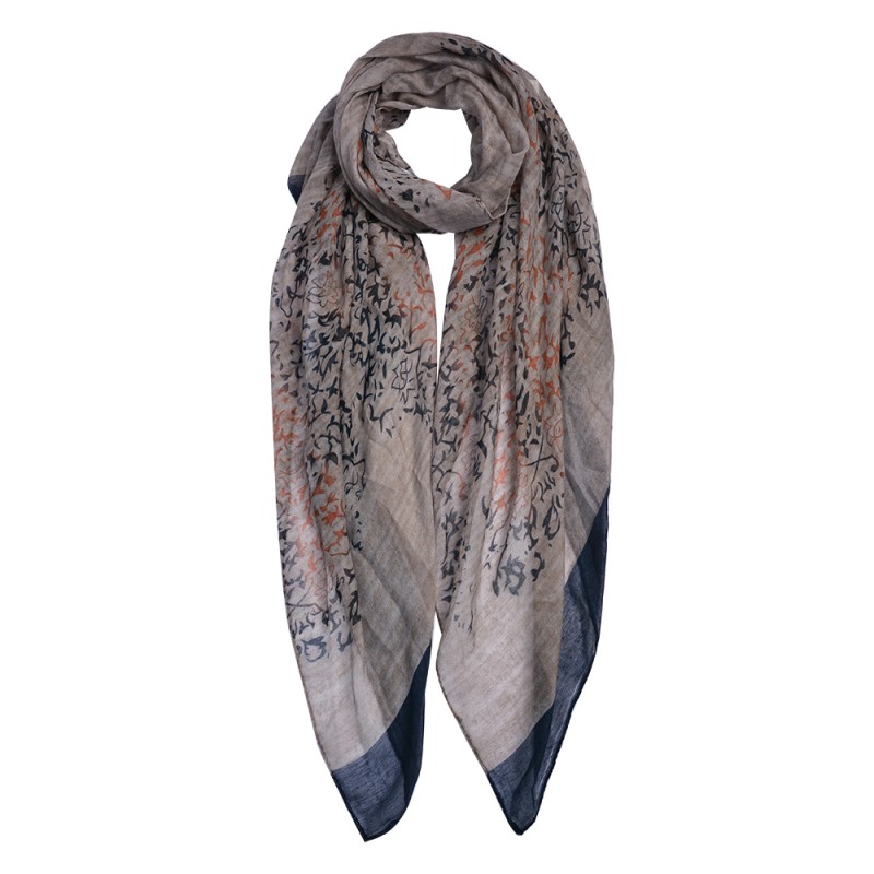 Juleeze Printed Scarf 70x180 cm Blue Synthetic