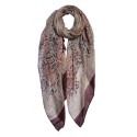 Juleeze Printed Scarf 70x180 cm Red Synthetic