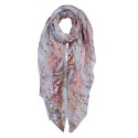 Juleeze Printed Scarf 90x180 cm Beige Synthetic