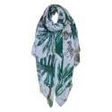 Juleeze Sciarpa donna stampata 90x180 cm Verde Sintetico Animali selvatici