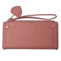 Juleeze Brieftasche 19x11 cm Rosa Kunststoff
