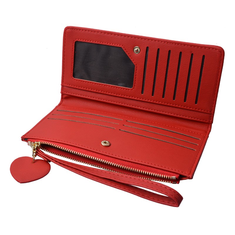 Juleeze Brieftasche 19x11 cm Rot Kunststoff