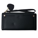 Juleeze Brieftasche 19x11 cm Schwarz Kunststoff