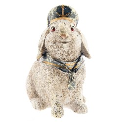 Clayre & Eef Statua Decorativa  Coniglio 16*11*18 cm Marrone, Beige