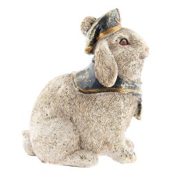 Clayre & Eef Statua Decorativa  Coniglio 16*11*18 cm Marrone, Beige