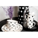 Clayre & Eef Soup Bowl 500 ml White Black Porcelain Dots