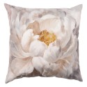 Clayre & Eef Kussenhoes  45x45 cm Wit Geel Polyester Bloemen