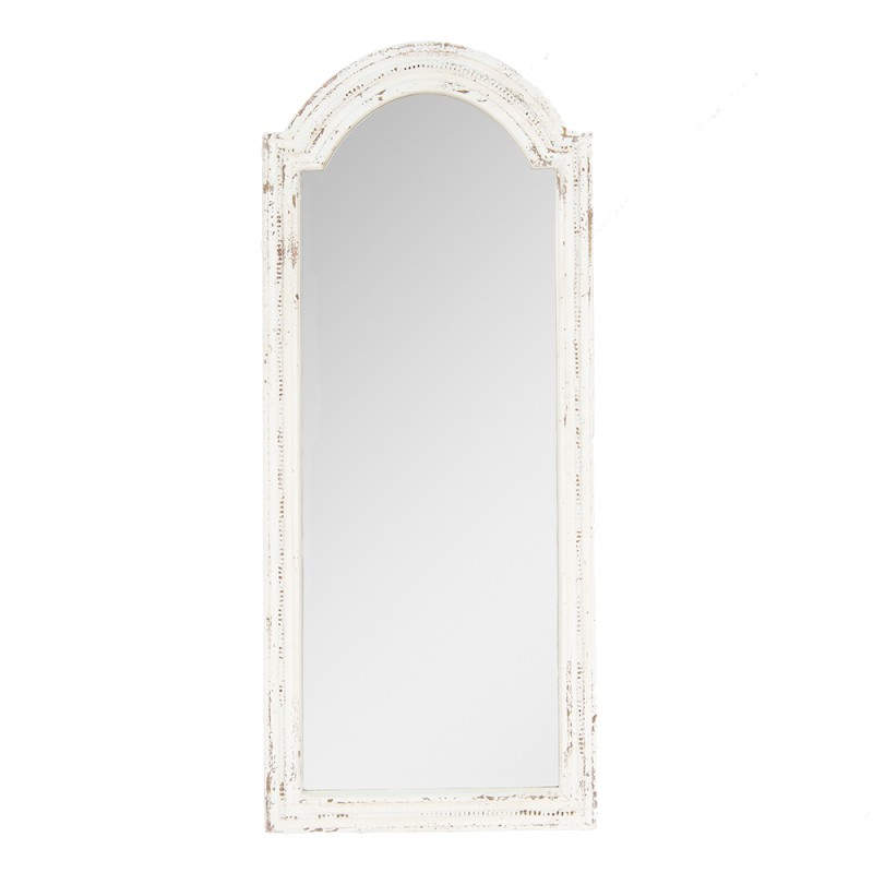 Clayre & Eef Mirror 58x135 cm White Grey Wood