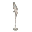 Clayre & Eef Figurine Parrot 103 cm Grey Polyresin