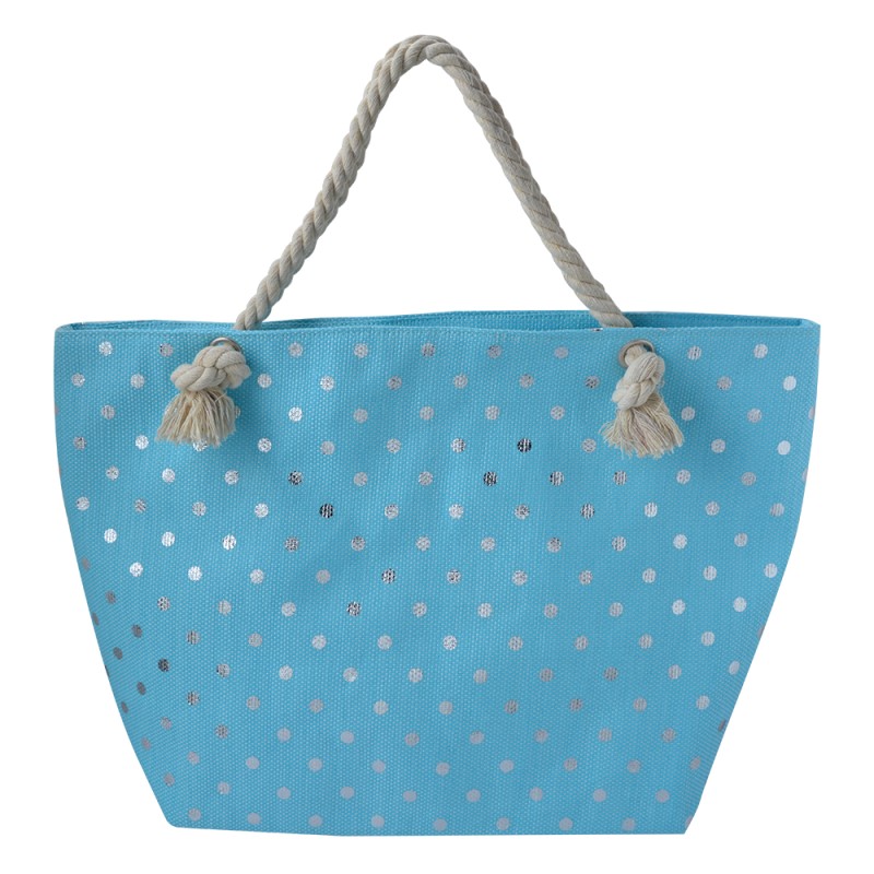 Juleeze Beach Bag 56x37 cm Blue Polyester Dots