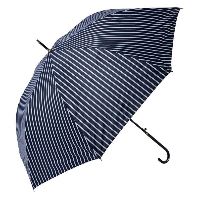 Juleeze Parapluie pour adultes Ø 100 cm Noir Polyester Rayures