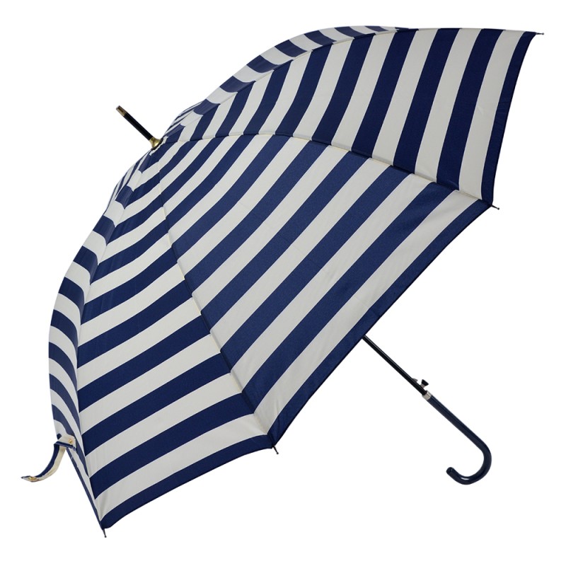 Juleeze Erwachsenen-Regenschirm Ø 100 cm Blau Polyester Streifen