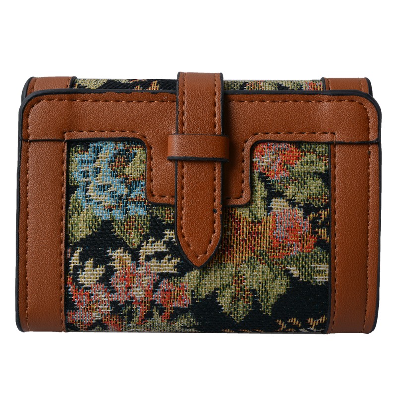 Juleeze Wallet 14x10 cm Black Synthetic Flowers