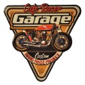 Clayre & Eef Wanddecoratie  40x40 cm Oranje Ijzer Driehoek Cafe Racer Garage