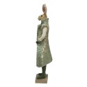 Clayre & Eef Statuetta Coniglio 61 cm Verde Marrone Poliresina