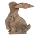 Clayre & Eef Figurine Rabbit 28x11x33 cm Brown Wood