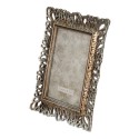 Clayre & Eef Photo Frame 10x15 cm Silver colored Plastic Rectangle