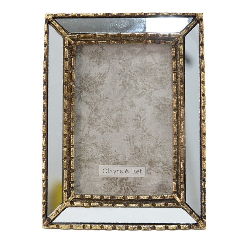 Clayre & Eef Cadre photo 10x15 cm Couleur argent Plastique Rectangle