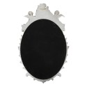 Clayre & Eef Spiegel 35x55 cm Silberfarbig Kunststoff Oval Engel