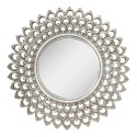 Clayre & Eef Mirror Ø 27 cm Silver colored Plastic Round