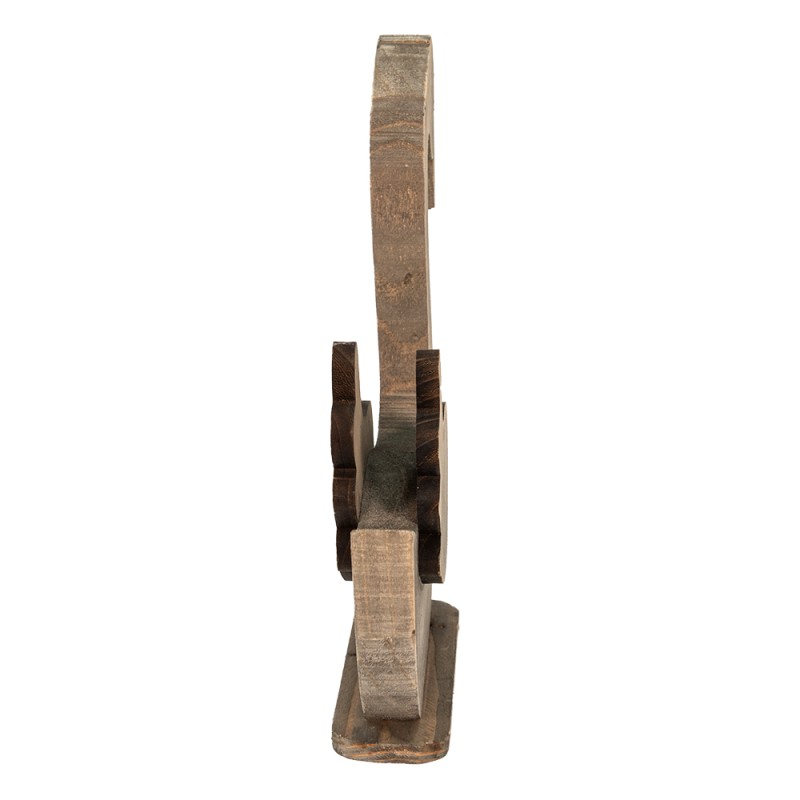 Clayre & Eef Figur Schwan 38x6x43 cm Braun Holz