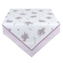 Clayre & Eef Table Runner 50x160 cm Purple White Cotton Lavender