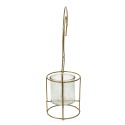 Clayre & Eef Tealight Holder Swan 33x13x41 cm Gold colored Iron Glass