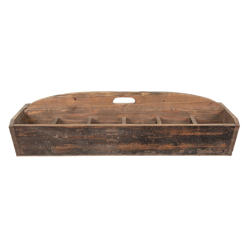 Clayre & Eef Wooden Box 88x32x23 cm Brown Wood