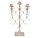 Clayre & Eef Candle holder 28x12x42 cm White Metal